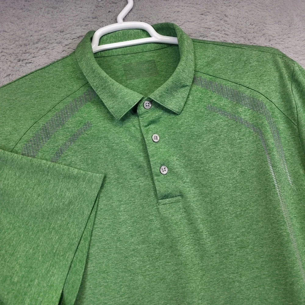 PGA Tour Golf Polo Shirt Mens XL Green Quick Dry Performance Athleisure Outdoor